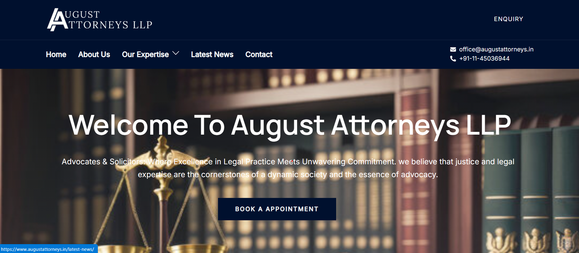 August Attorneys LLP Home Page