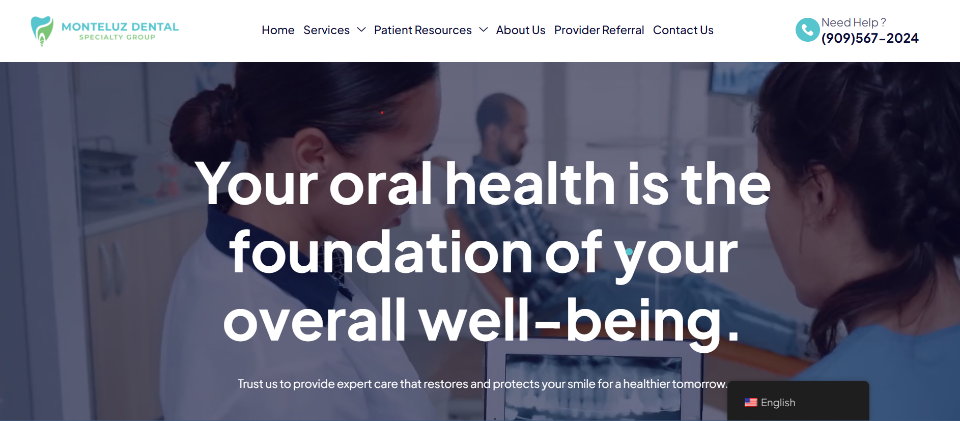 Monteluz Dental Specialty Home Page
