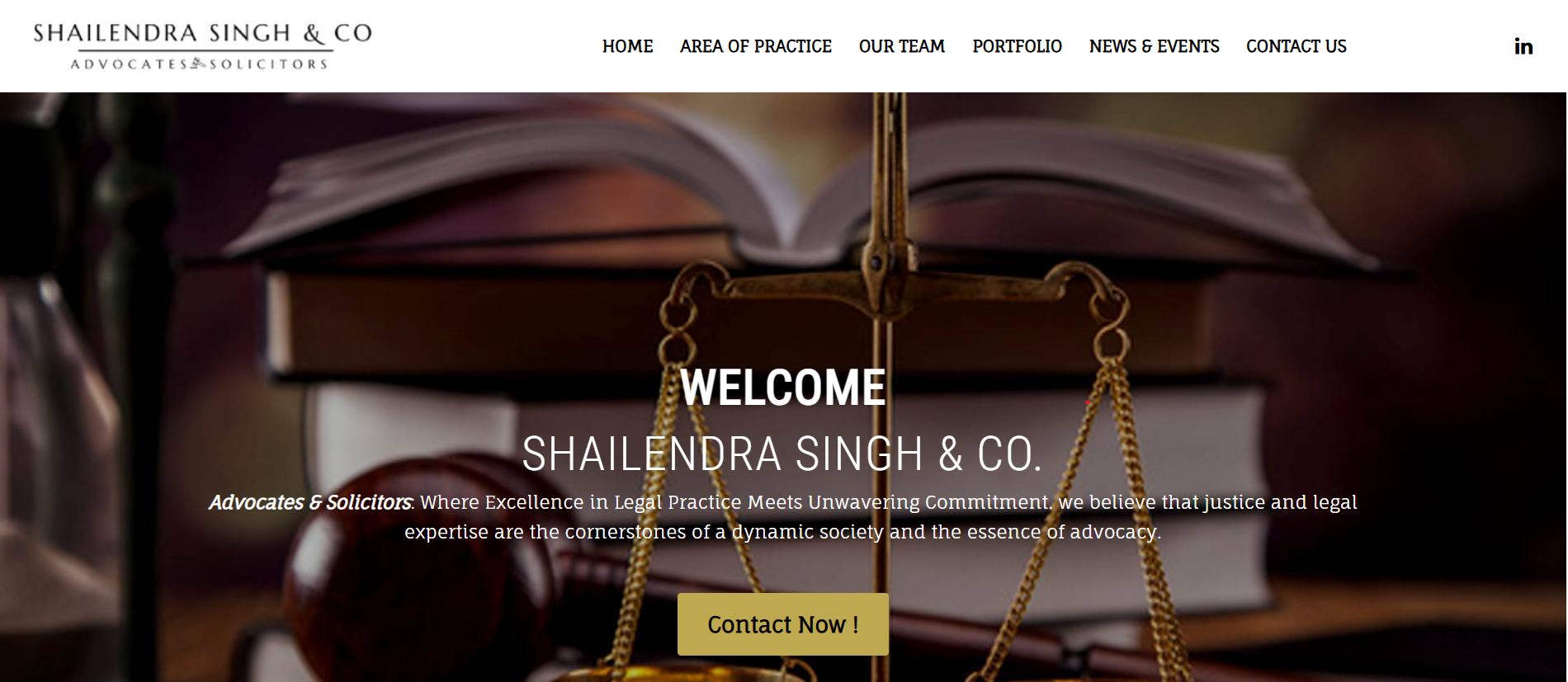 Shailendra Singh & Co. Home Page Image
